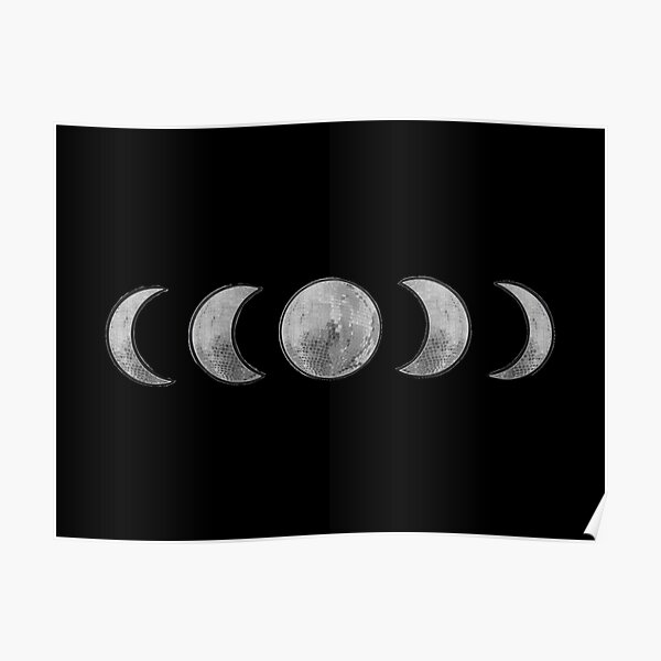 disco ball — moon phases ☾" Poster for Sale by kasiegillette Redbubble
