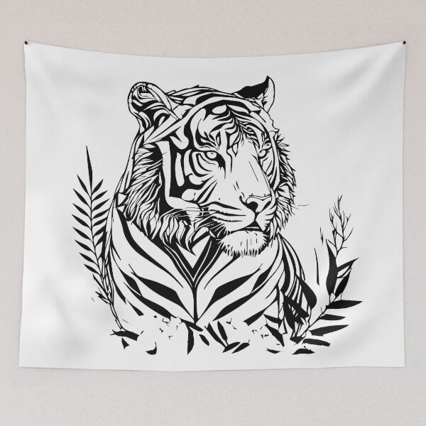 Item preview, tiger illustration designed and sold by DD215.