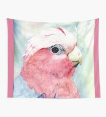 Australische Galah Kakadu-Aquarell-Malerei Wandbehang