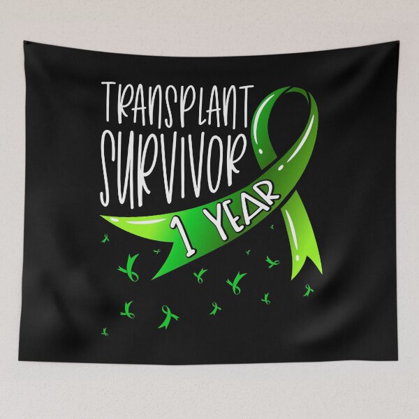 Item preview, 1 Year Organ Transplant Survivor Green Ribbon designed and sold by Gold Wings Tees.