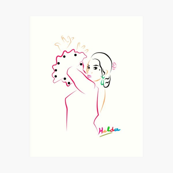 Vista previa del artículo con la obra «Lola Flores camiseta clásica», diseñado y vendido por trujilloorborne.