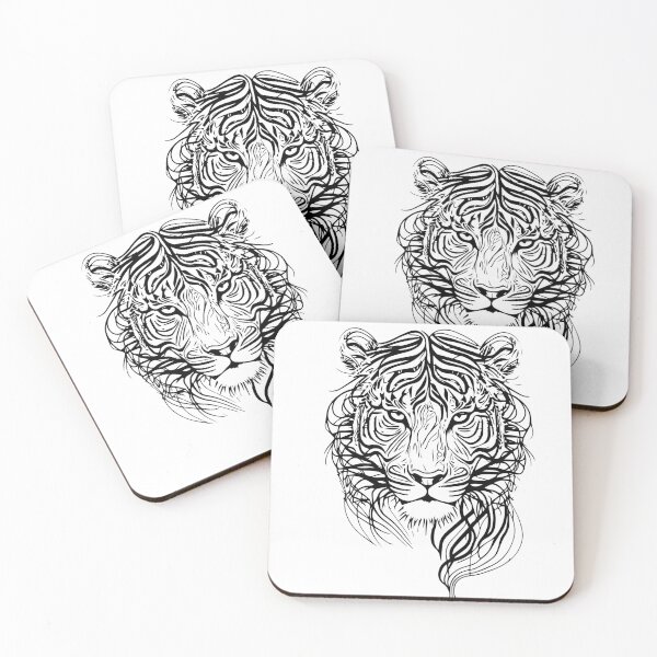 Item preview, tiger illustration designed and sold by DD215.