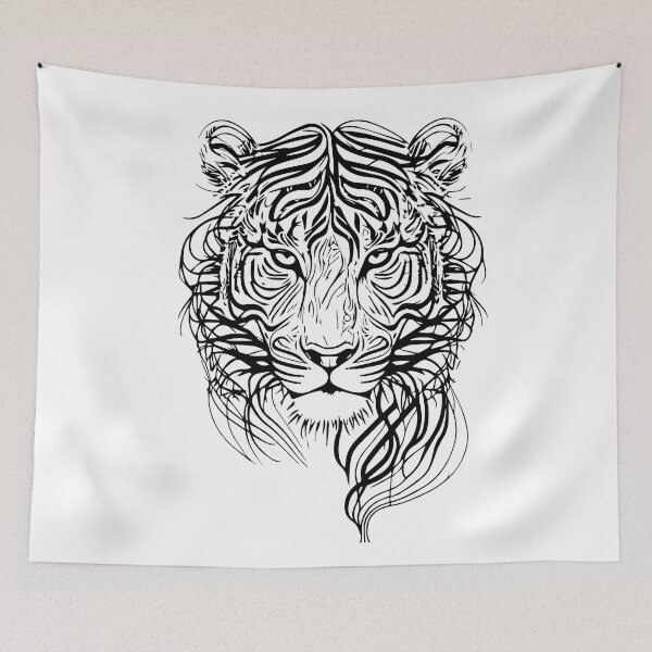 Item preview, tiger illustration designed and sold by DD215.