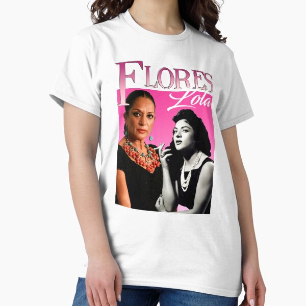 Vista previa del artículo con la obra «Lola Flores camiseta clásica», diseñado y vendido por trujilloorborne.