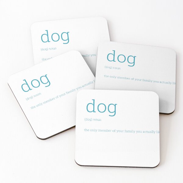 Item preview, Dog: the only member of your family you actually like | Dark Teal designed and sold by HabibiBears.