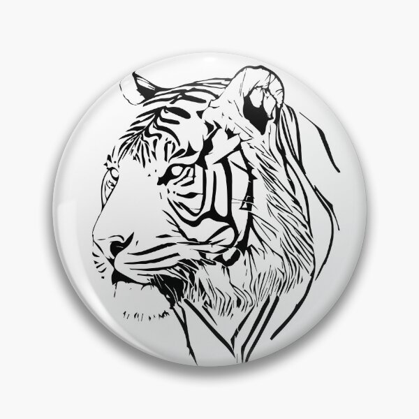 Item preview, tiger illustration designed and sold by DD215.