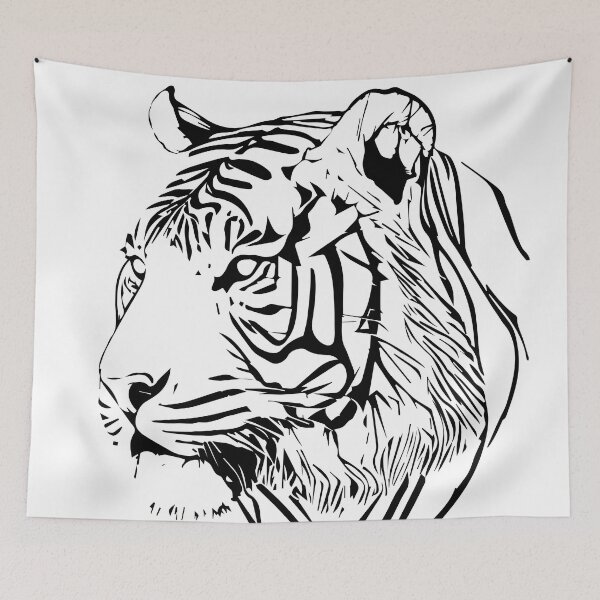 Item preview, tiger illustration designed and sold by DD215.