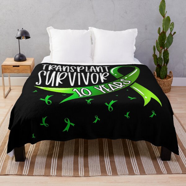 Item preview, 10 Year Organ Transplant Survivor Green Ribbon designed and sold by Gold Wings Tees.