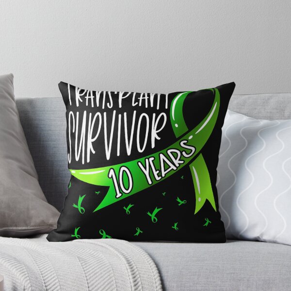 Item preview, 10 Year Organ Transplant Survivor Green Ribbon designed and sold by Gold Wings Tees.