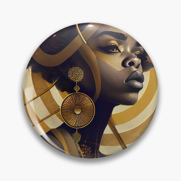 Item preview, Black and Gold Women Geometric Wall Art designed and sold by Dilematiccoma.