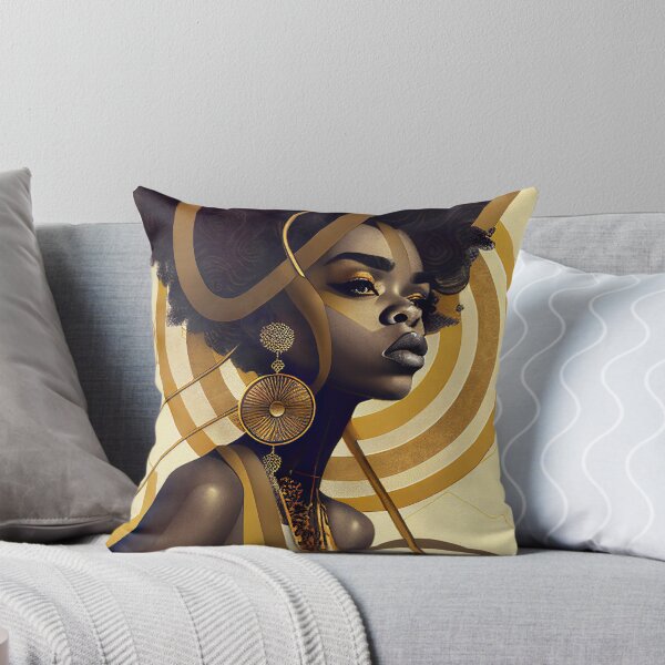 Item preview, Black and Gold Women Geometric Wall Art designed and sold by Dilematiccoma.