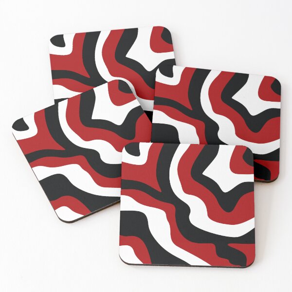 Item preview, Red, black, white abstract stripes. designed and sold by marinaklykva.
