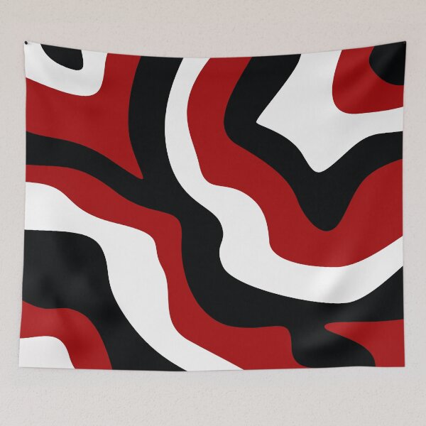 Item preview, Red, black, white abstract stripes. designed and sold by marinaklykva.