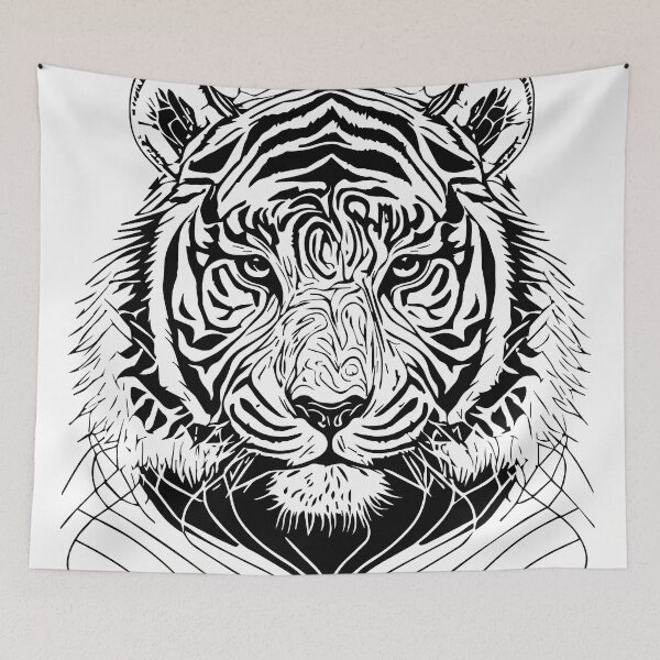 Item preview, tiger illustration designed and sold by DD215.