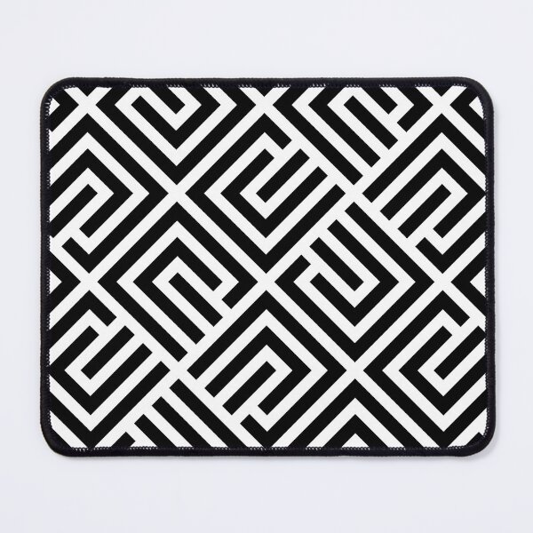 Item preview, LABYRINTH TILES PATTERN BLACK AND WHITE, BY SUBGIRL designed and sold by SUBGIRL.