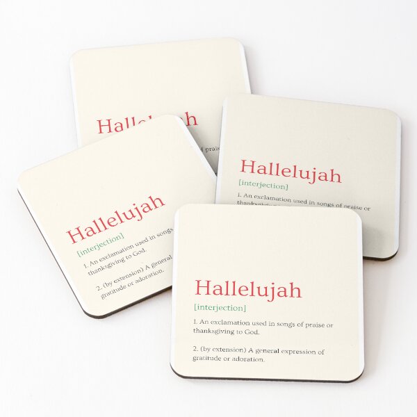Item preview, Hallelujah Definition designed and sold by MalcolmAndPark.