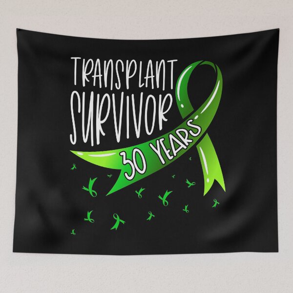Item preview, 30 Year Organ Transplant Survivor Green Ribbon designed and sold by Gold Wings Tees.