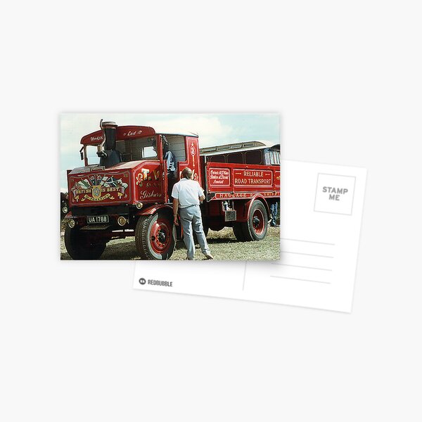 Foden steam truck Postcard