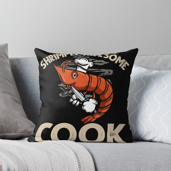 Item preview, Shrimply Awesome Cook. Funny Shrimp/Prawn Pun designed and sold by Gold Wings Tees.