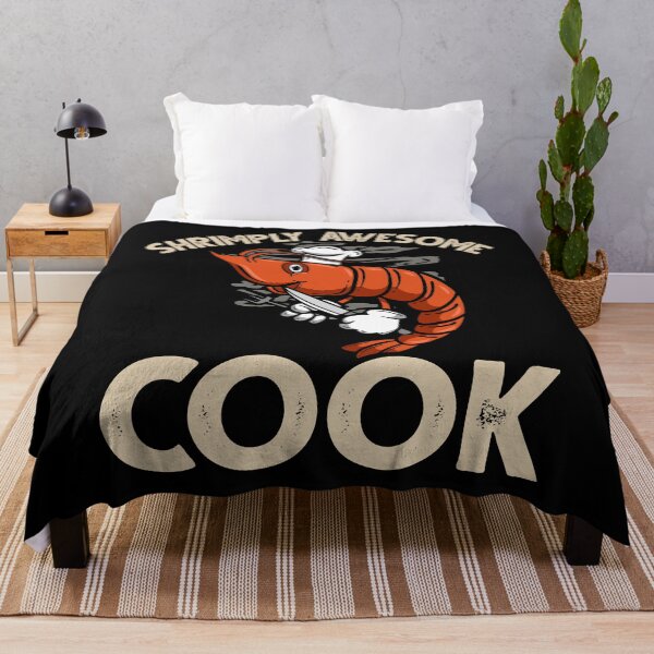 Item preview, Shrimply Awesome Cook. Funny Shrimp/Prawn Pun designed and sold by Gold Wings Tees.