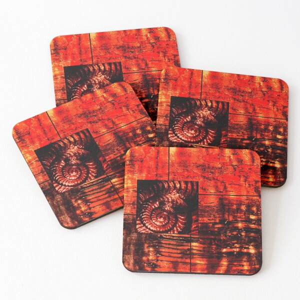 Item preview, Evolution - Ammonite in Red  designed and sold by Heatherian.