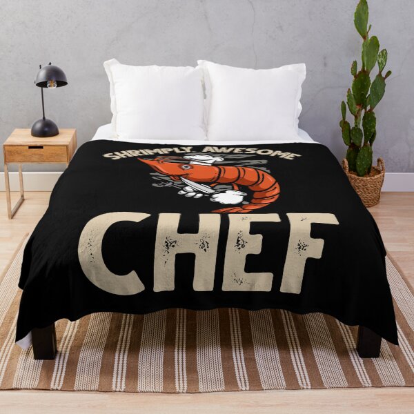 Item preview, Shrimply Awesome Chef. Funny Shrimp/Prawn Pun designed and sold by Gold Wings Tees.