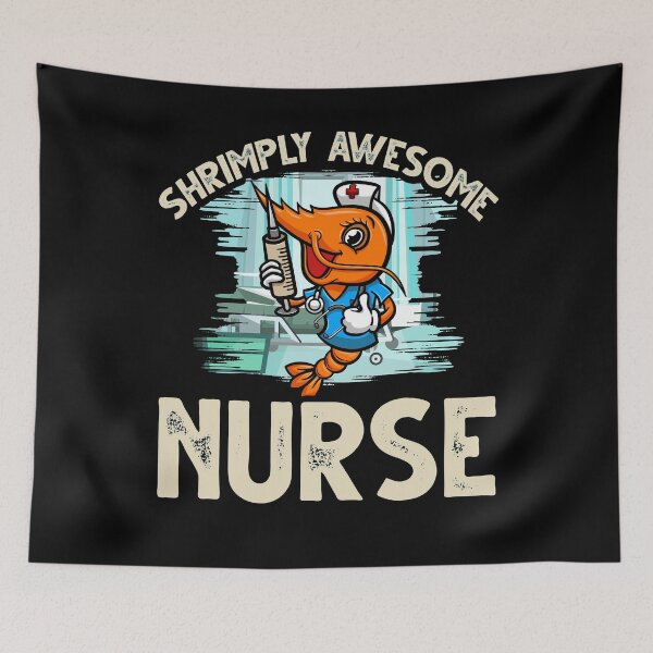 Item preview, Funny Shrimp/Prawn Pun for Awesome Nurse designed and sold by Gold Wings Tees.
