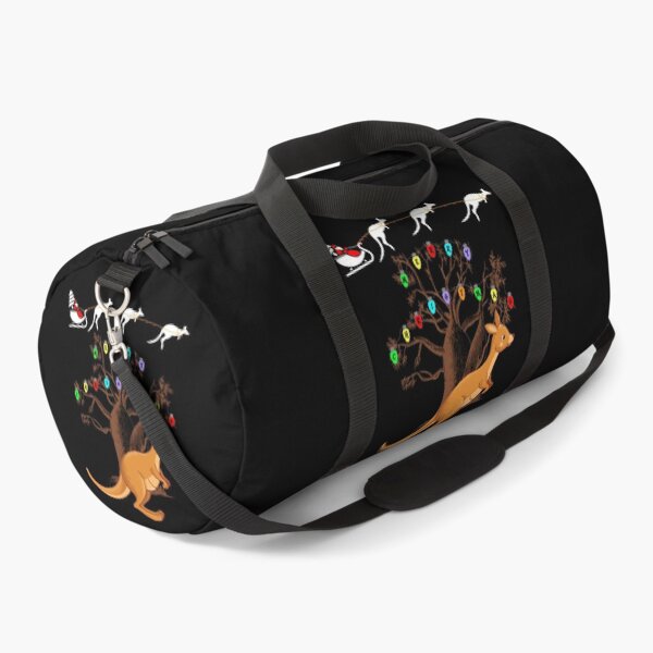 Item preview, Cute Joey Kangaroo And Australian Boab Tree With Christmas Lights Spelling Merry Christmas  designed and sold by Oaks Creations.