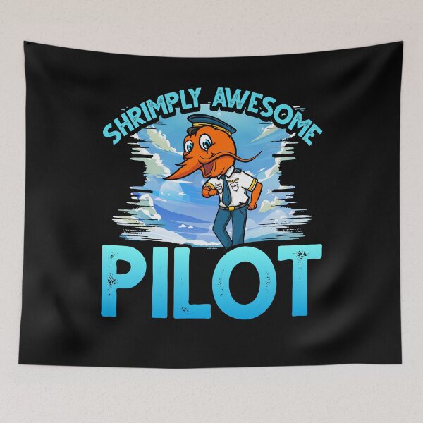 Item preview, Funny Shrimp/Prawn Pun for Pilot designed and sold by Gold Wings Tees.