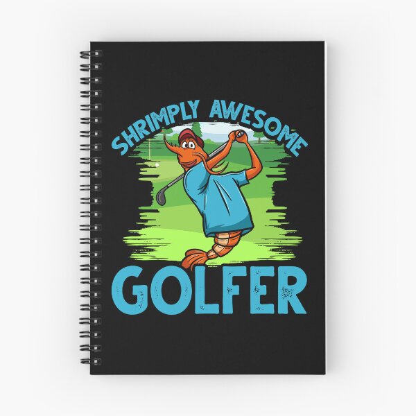 Item preview, Funny Shrimp/Prawn Pun Golfer. Shrimply Awesome Golfer designed and sold by Gold Wings Tees.