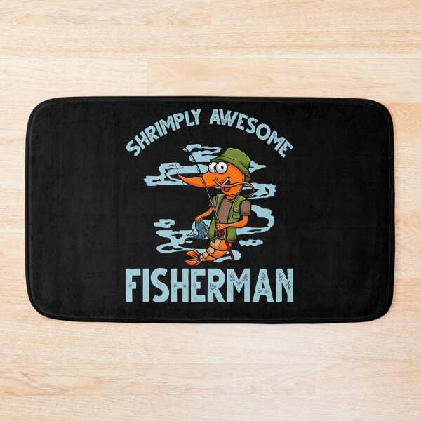 Item preview, Funny Shrimp/Prawn Pun. Shrimply Awesome Fisherman designed and sold by Gold Wings Tees.