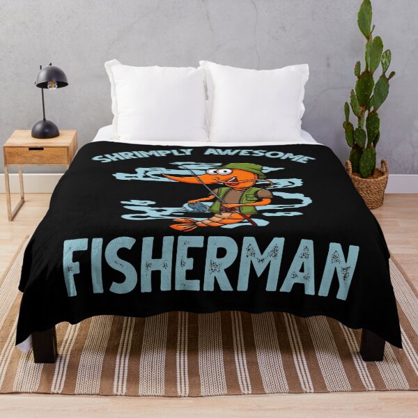 Item preview, Funny Shrimp/Prawn Pun. Shrimply Awesome Fisherman designed and sold by Gold Wings Tees.