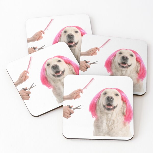 Item preview, dog with wig   designed and sold by BusyPuzzlea.