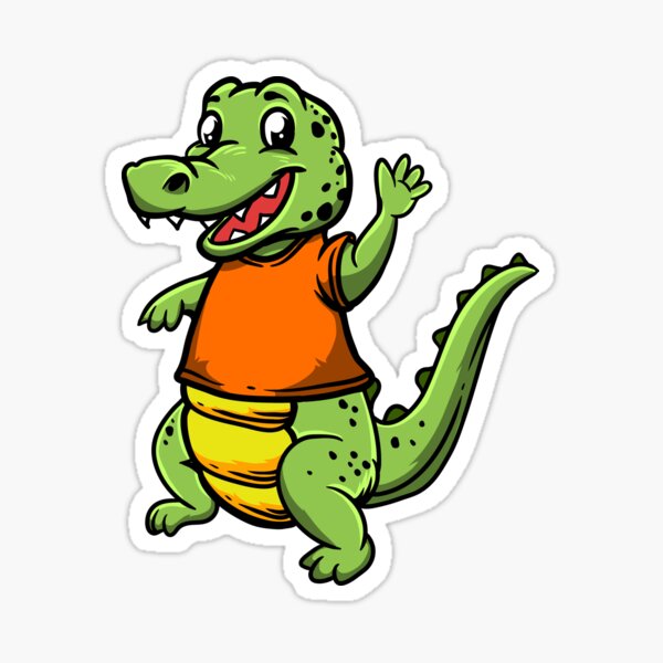 Anthropomorphic Alligator Stickers for Sale