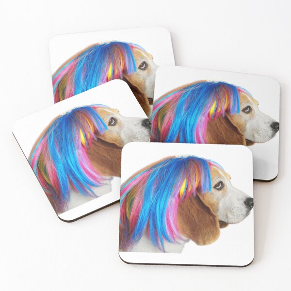 Item preview, Dog with wig                               designed and sold by BusyPuzzlea.