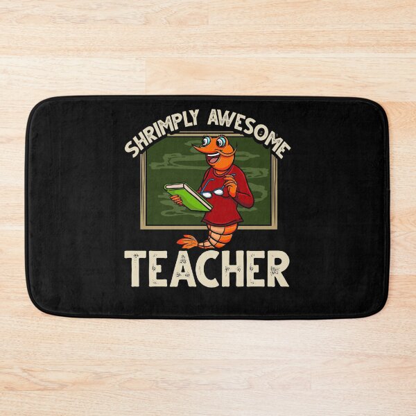 Item preview, Funny Shrimp/Prawn Pun. Shrimply Awesome teacher designed and sold by Gold Wings Tees.