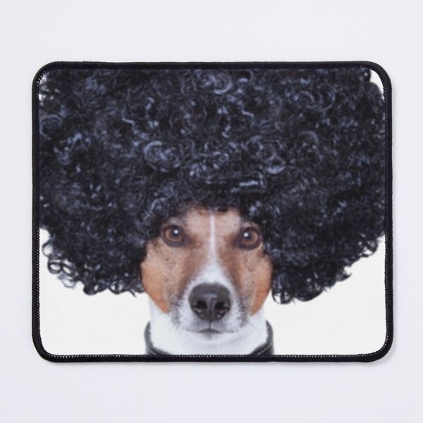 Item preview, Cute dog with wiig   designed and sold by BusyPuzzlea.