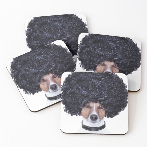 Item preview, Cute dog with wiig   designed and sold by BusyPuzzlea.