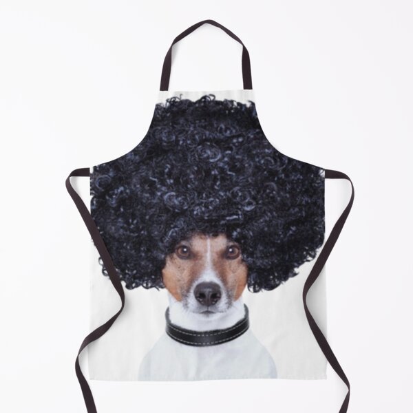 Item preview, Cute dog with wiig   designed and sold by BusyPuzzlea.