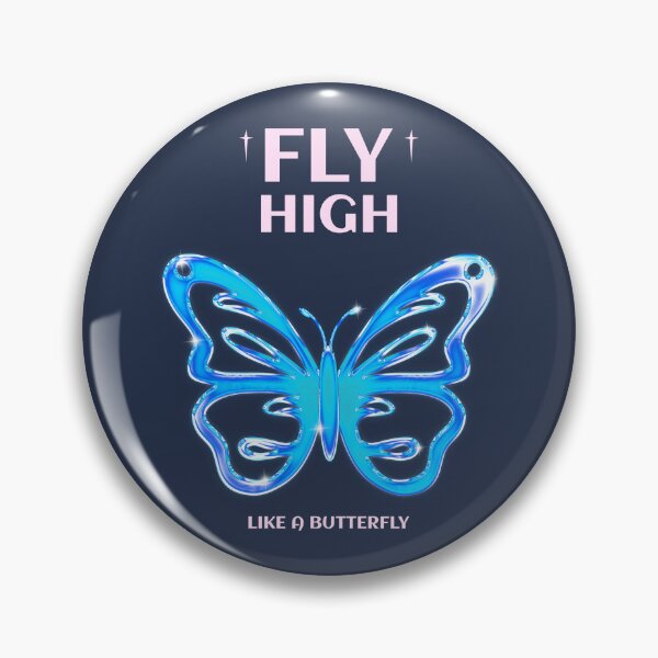Item preview, Fly High Like a Butterfly (Blue)  designed and sold by RealCode.