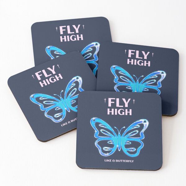 Item preview, Fly High Like a Butterfly (Blue)  designed and sold by RealCode.