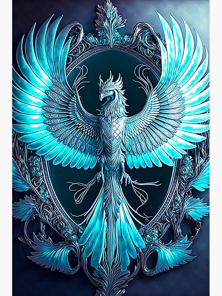 "Ice Phoenix" Sticker for Sale by Abysmalart Redbubble