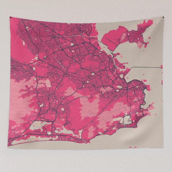 Item preview, Rio de Janeiro City Map of Brazil - Blossom designed and sold by deMAP.