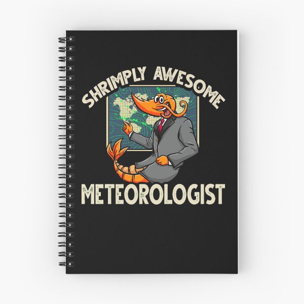 Item preview, Funny Shrimp/Prawn Pun. Shrimply Awesome Meteorologist designed and sold by Gold Wings Tees.