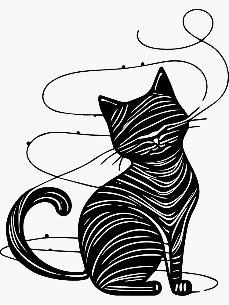 creative Animal Cat Sticker For Sale By DD215 Redbubble creative-animal-cat-sticker-for-sale-by-dd215-redbubble