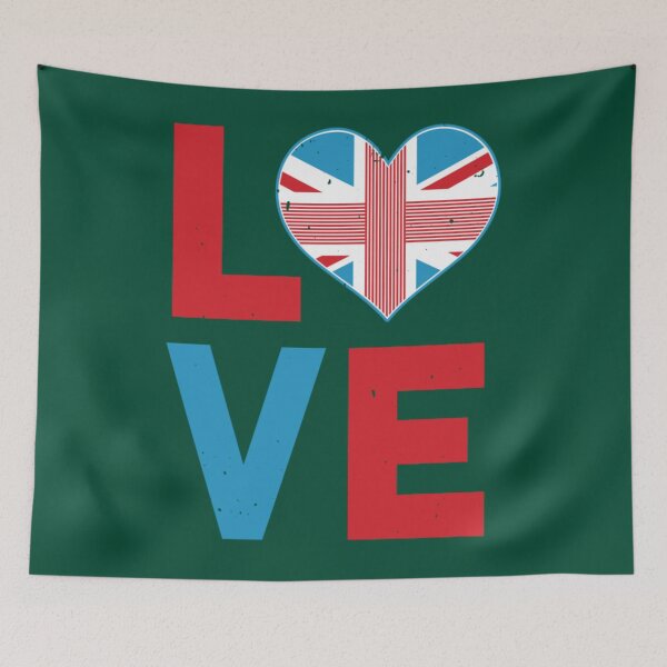 Item preview, I Love United Kingdom│Union jack│Jubilee│For Men and Women8│Gift Halloween Day designed and sold by FineArtoR.
