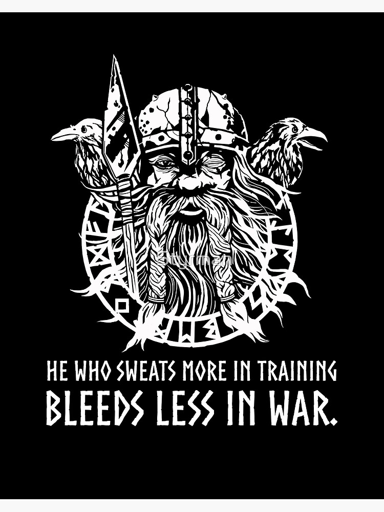 Odin the Viking God Prepares for War