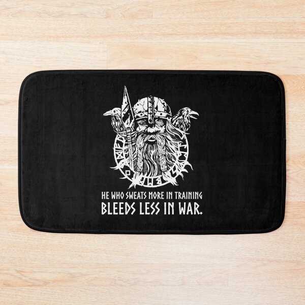 Item preview, He Who Sweats More In Training Bleeds Less In War - Norse God Odin designed and sold by Styrman.