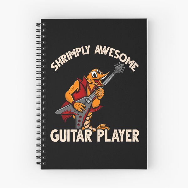 Item preview, Funny Shrimp/Prawn Pun. Shrimply Awesome Guitar Player designed and sold by Gold Wings Tees.