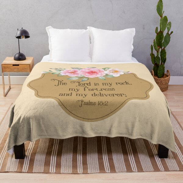 Item preview, Old Testament verse - The LORD is my rock, my fortress and my deliverer - Psalms 18:2 designed and sold by THEARESTON.